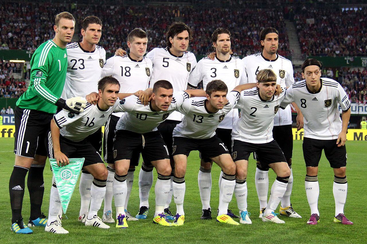 German National Soccer Team Shirt In Generic Country Colors For