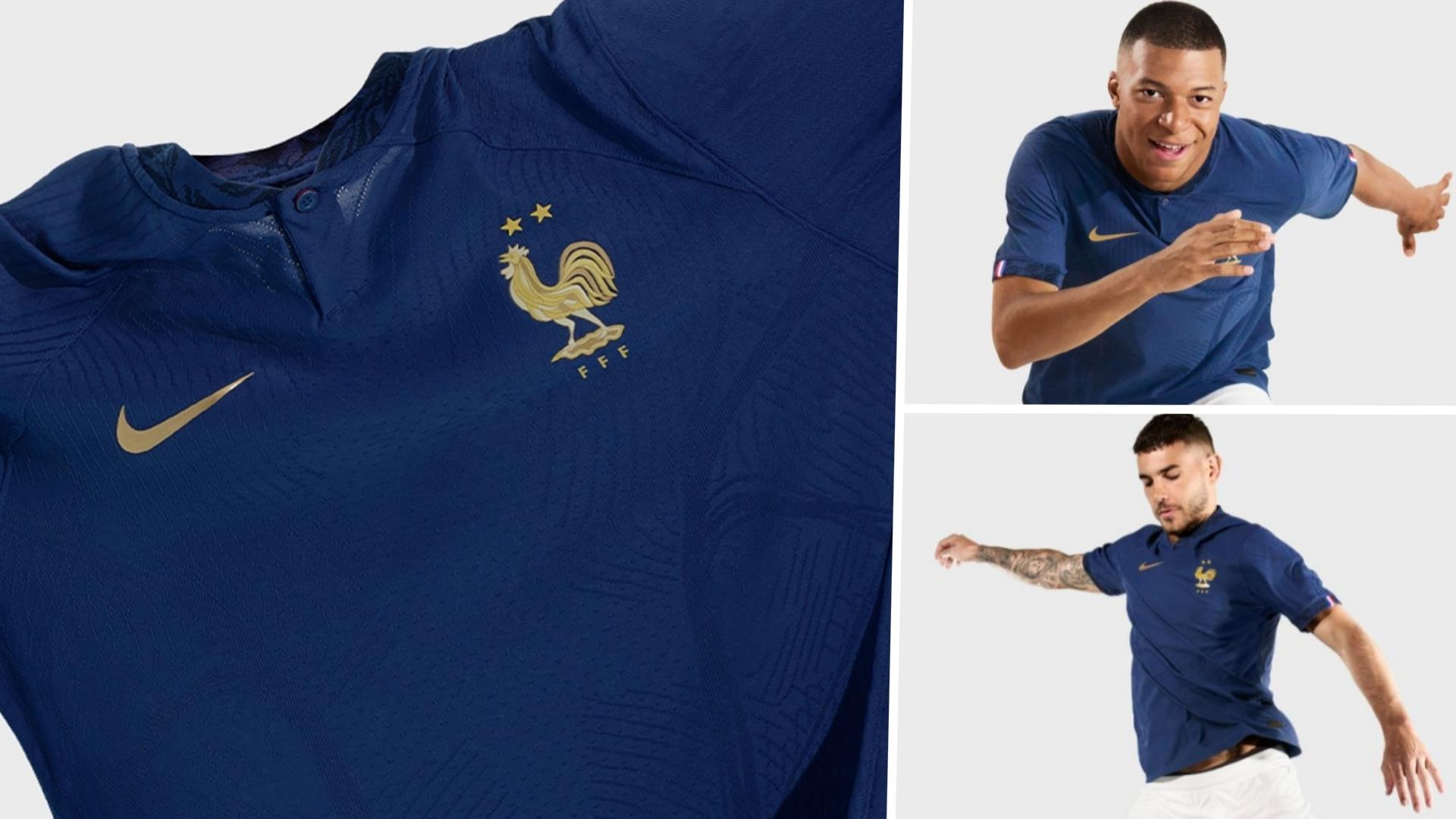 France Home Soccer Jersey 2022 World Cup 2022