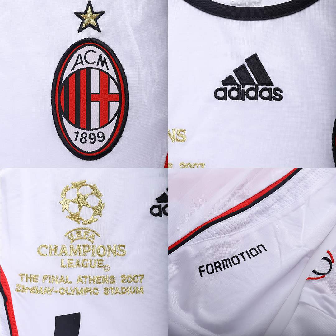 AC Milan 2006/2007 Home Long Sleeve Jersey Men Adult –